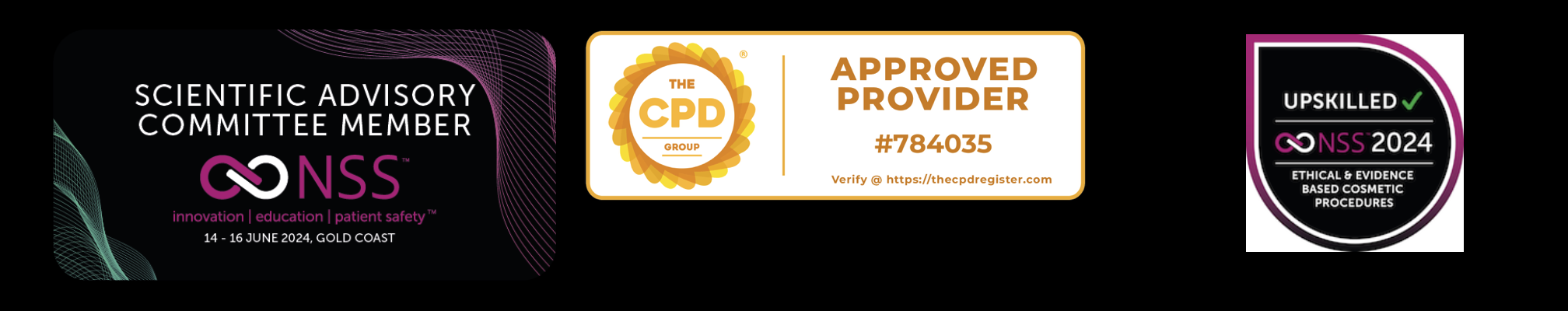 CPD approved badges